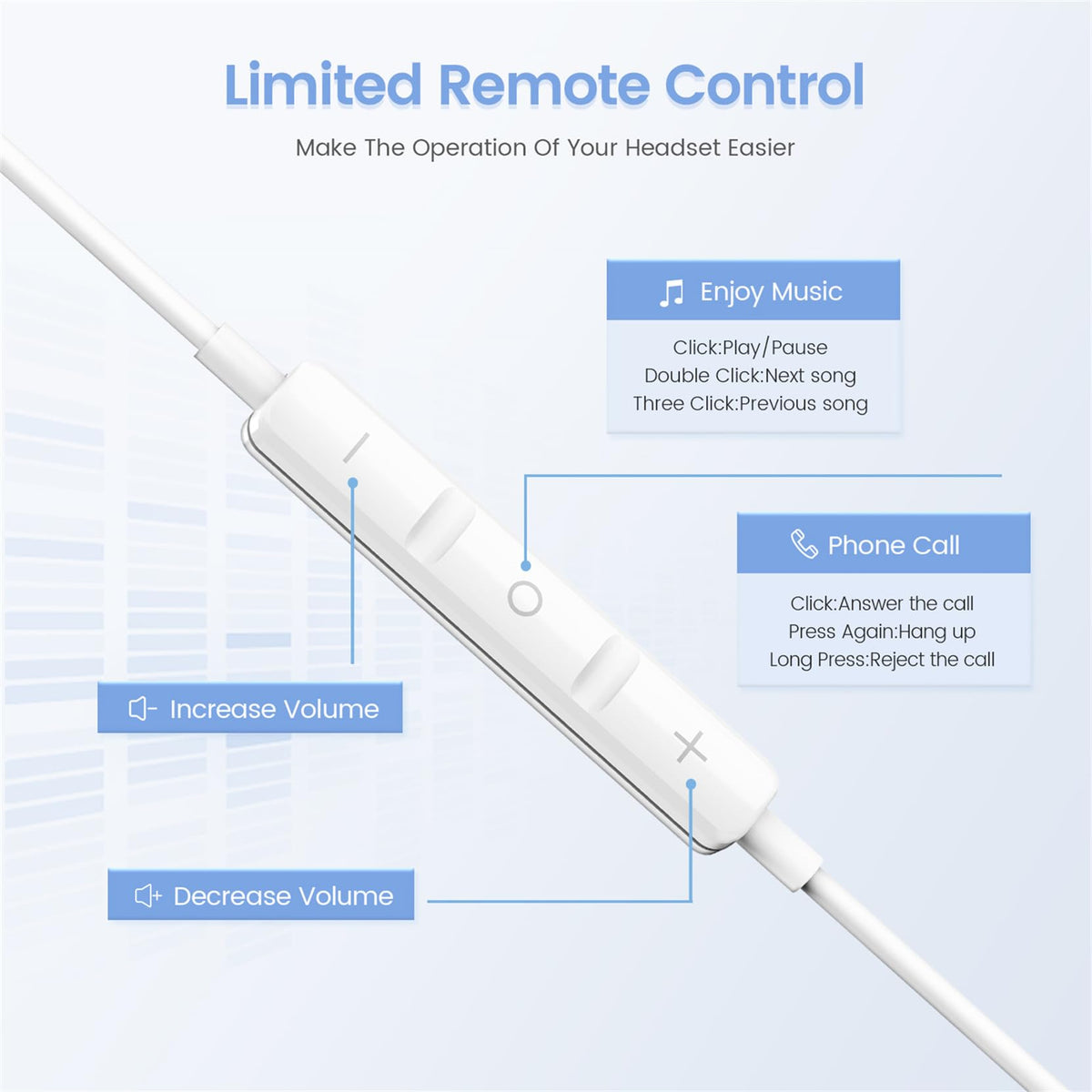 Nvnceiw USB-C headphones with metal-plated connectors for durability