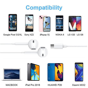 Nvnceiw USB-C headphones two-pack ideal for sharing