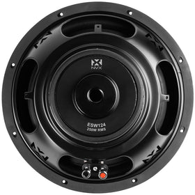 NVX ESW124 protective boot protects the woofer in rugged car installations.