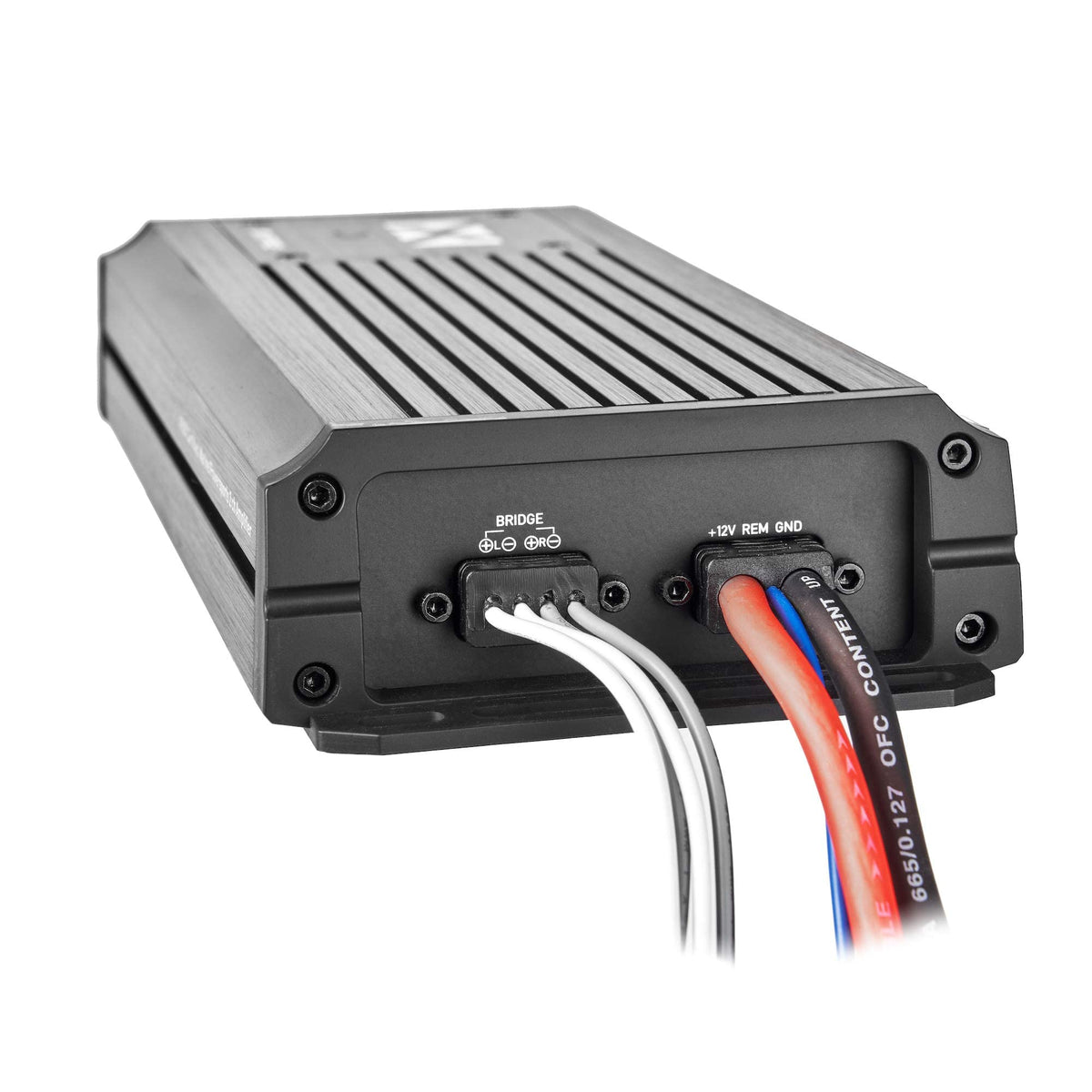 NVX MVPA2 bass remote knob supports on-the-fly tuning for personalized listening.