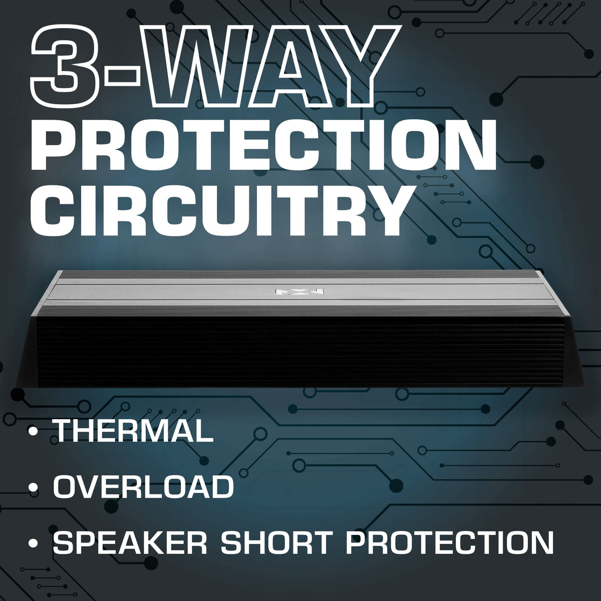 NVX NBA201 heat sink ensures efficient cooling during high‑power sessions.