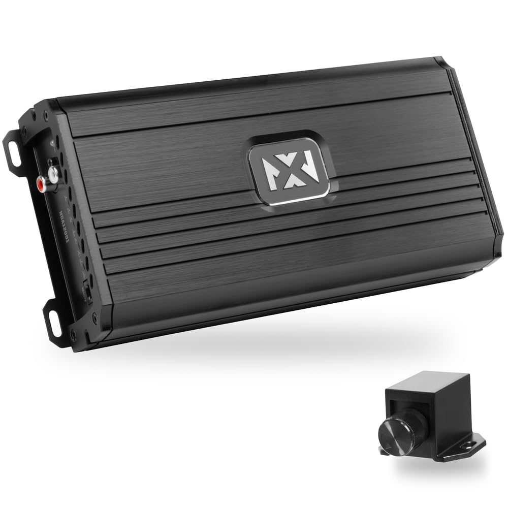 NVX NDA12001 front panel with compact design and power indicators for easy installation.