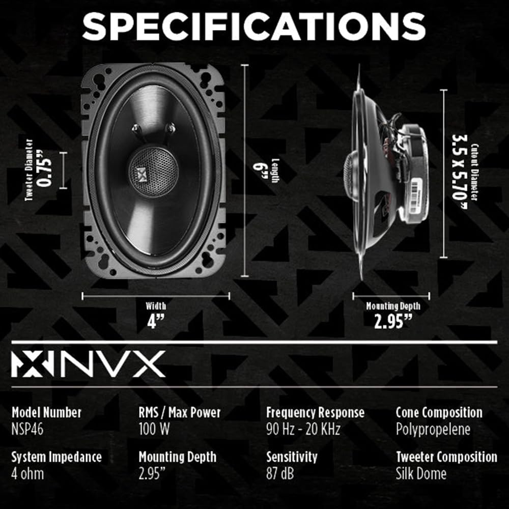 NVX NSP46 polypropylene cone texture for accurate midbass