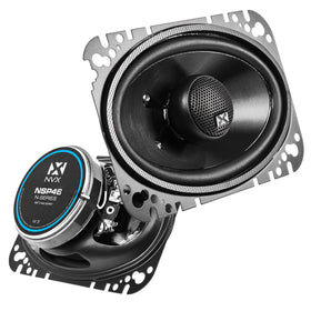 NVX NSP46 front view showing speaker grill and improved clarity