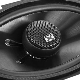 NVX NSP46 installed in car door panel for upgraded audio