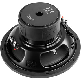 NVX NSW124v3 mounted in a sealed box demonstrating compact installation and accurate bass