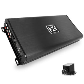 NVX VAD22008v2 front panel view, rugged marine-grade amplifier for outdoor audio