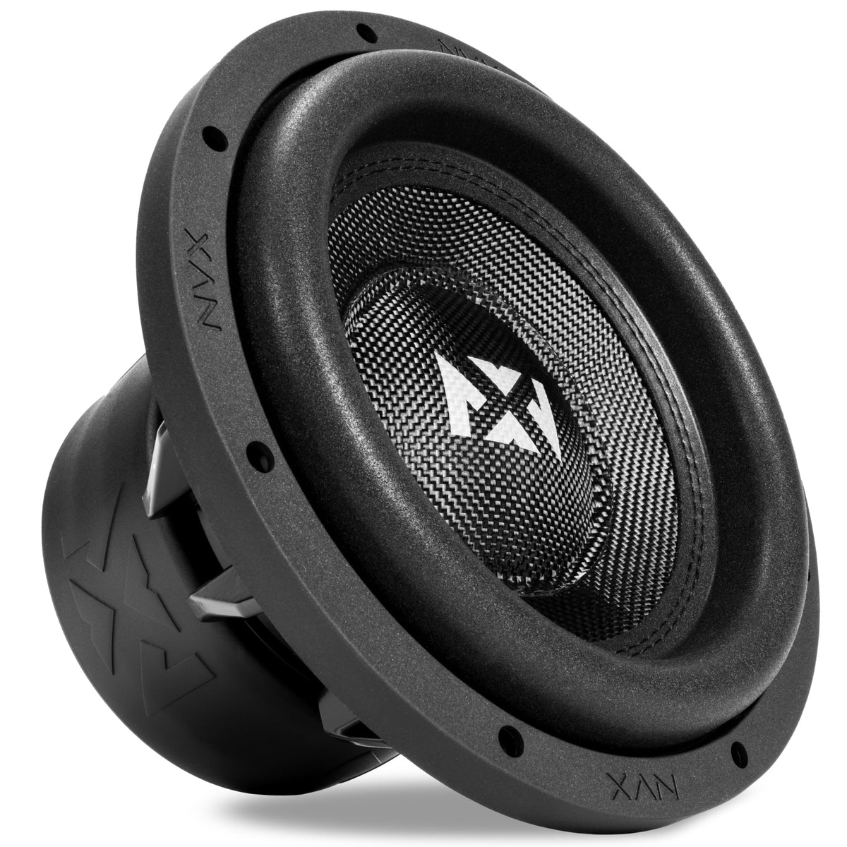 NVX VCW102v3 10-inch subwoofer front view for deep, impactful bass