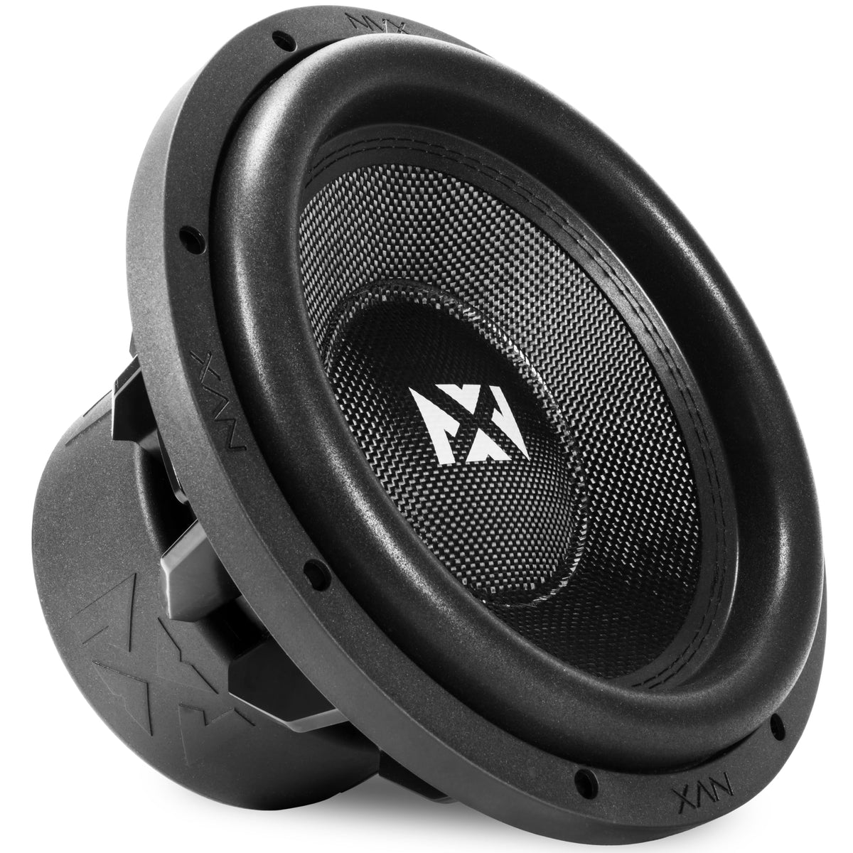 NVX VCW122v3 cone close-up shows sturdy build for durable bass performance