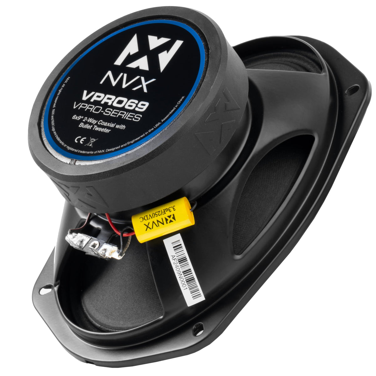 NVX VPRO69 easy installation with top-mount depth and grille.