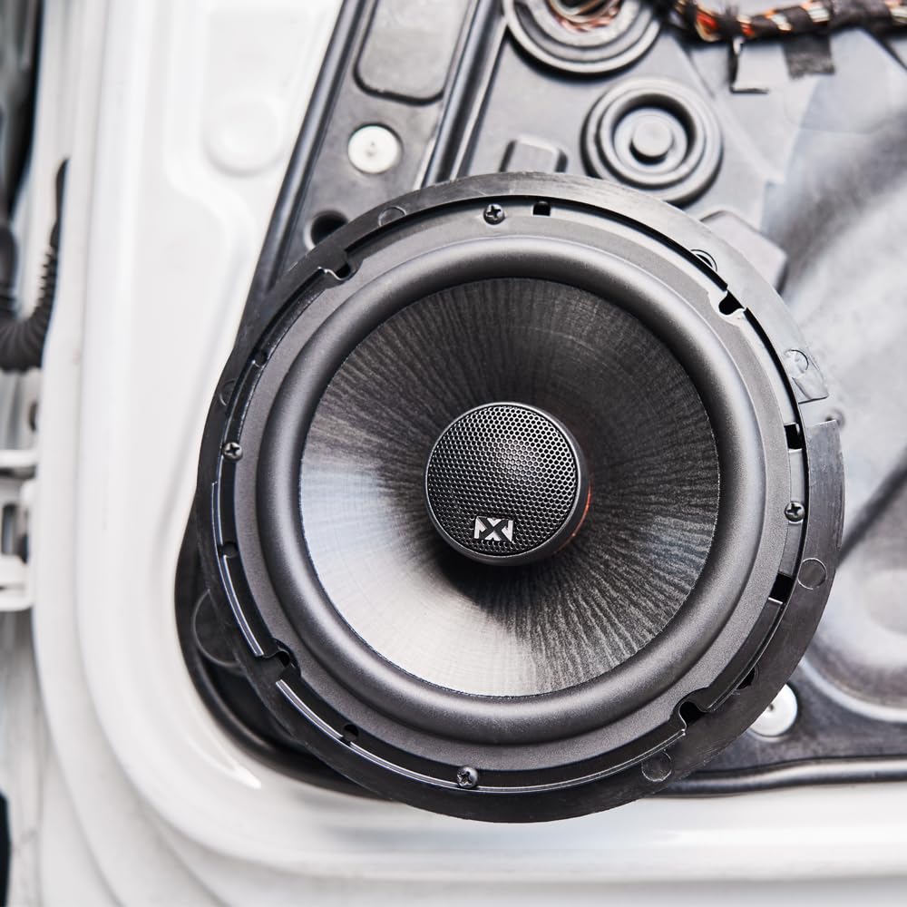 NVX VSP525 tweeters silk dome detail delivers smooth high frequencies