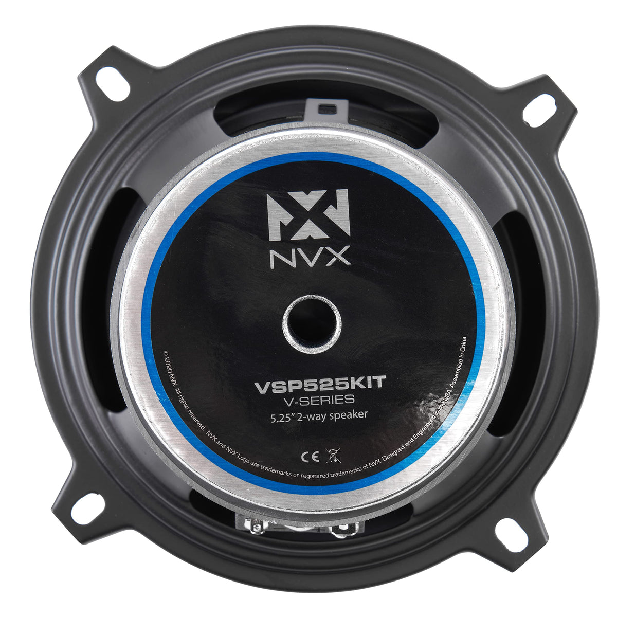NVX VSP525KIT crossover network ensures smooth signal flow to tweeter and woofer