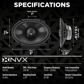 NVX VSP68 polypropylene cone closeup for sturdy mid and low tones.