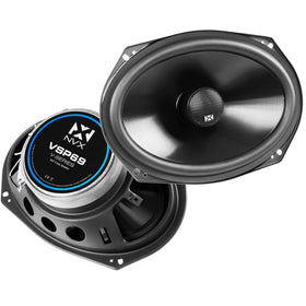 NVX VSP69 6x9 coaxial front view showcases sturdy construction for clear car audio.