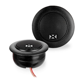 NVX front grille of tweeter showing fit and finish for clearer highs