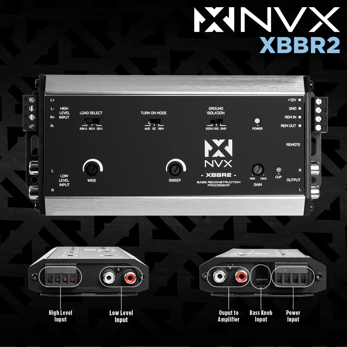 NVX XBBR2 remote control on-dash for quick tweaks