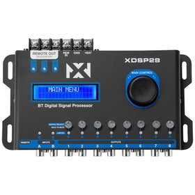 NVX XDSP28 LCD display enabling quick menu navigation and precise tuning