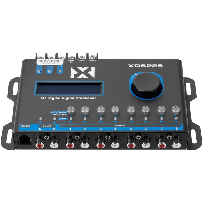 NVX XDSP28 rotating control knob for intuitive access to settings