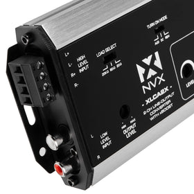 NVX XLCA2X load-selection switch preserves factory radio performance during volume changes.