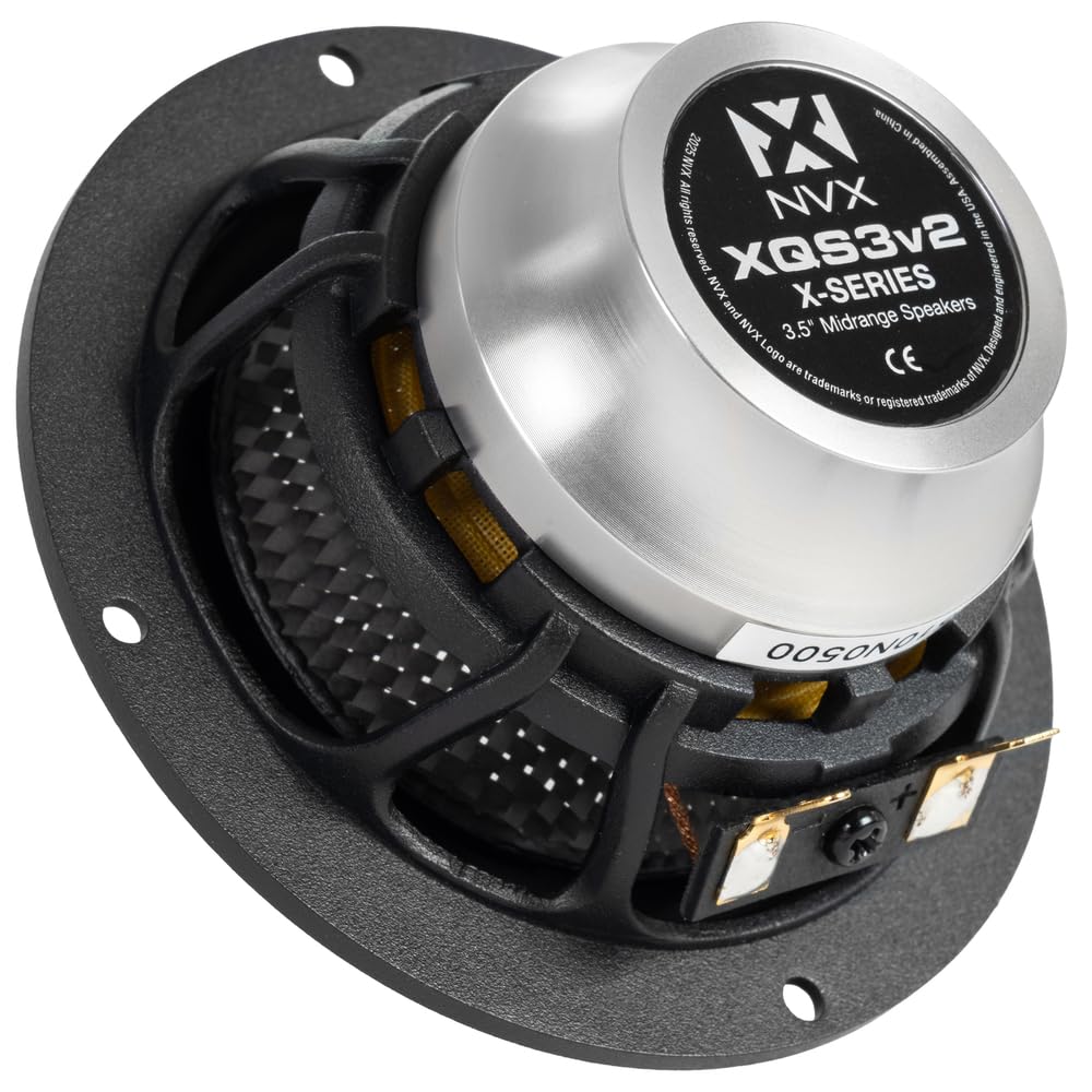 NVX XQS3v2 rubber surround supports durability and longevity