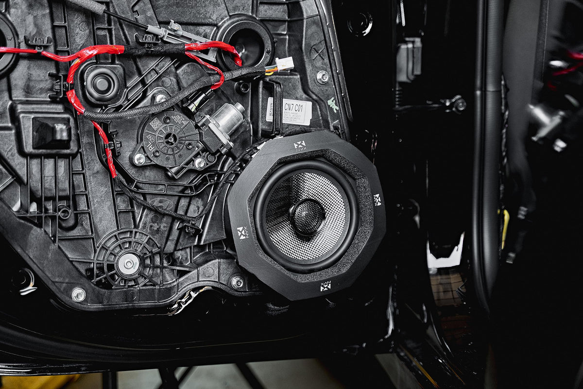 NVX XSP652 built-in crossovers simplify installation and tuning.