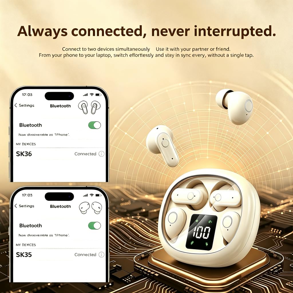 NVXMANIYK ergonomic soft-ear-tips ensure secure, comfortable wear.