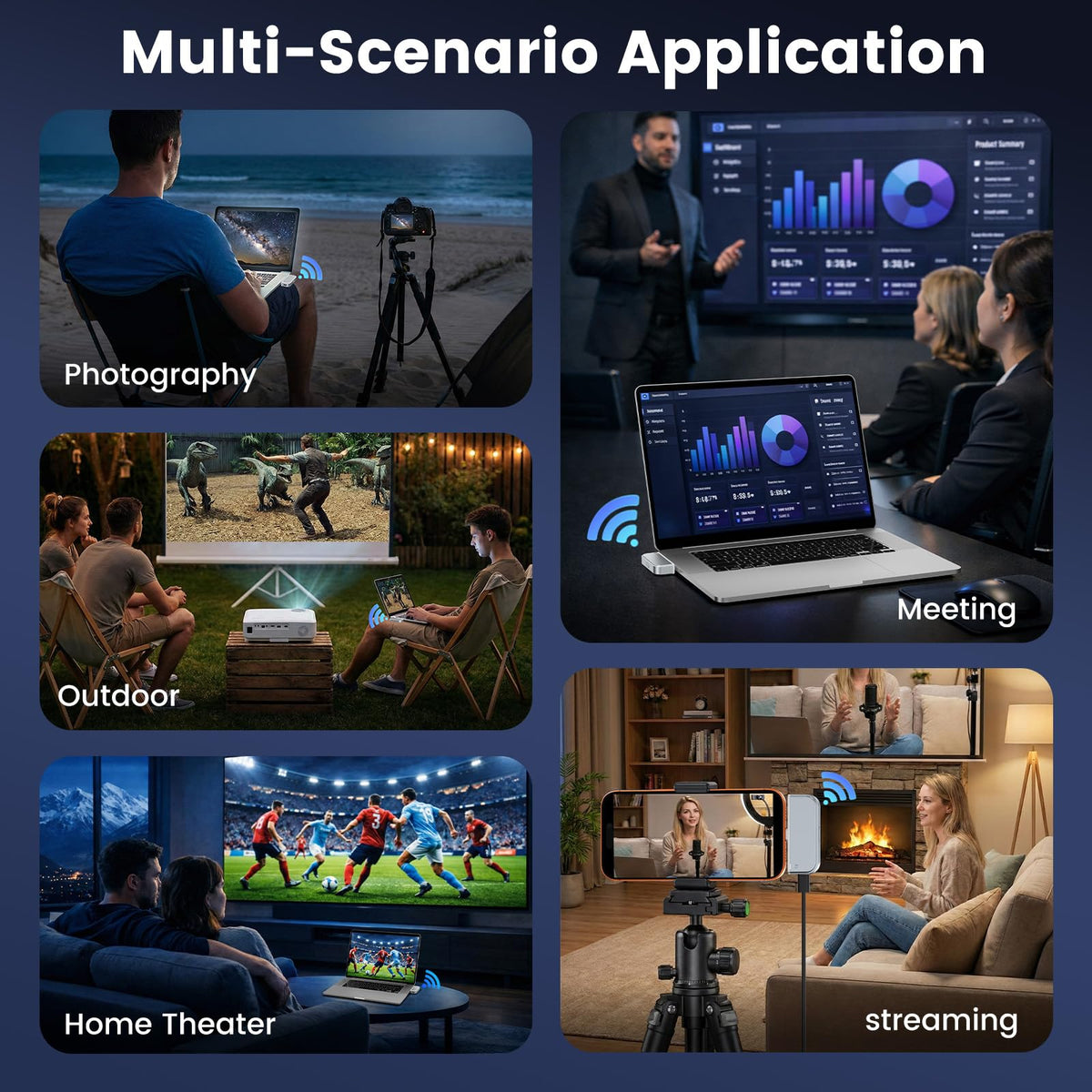NXPGKEA 1080P60 pixel-perfect mirroring delivers crisp home or classroom visuals