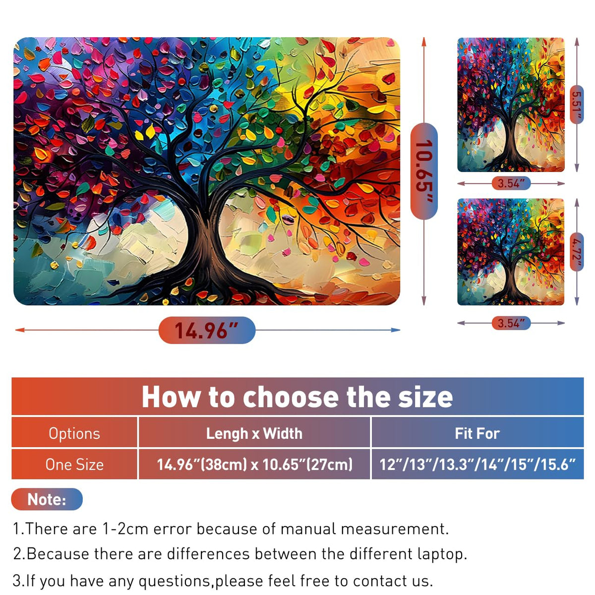 NXZGO Colorful Tree packaging image hints at easy DIY installation.