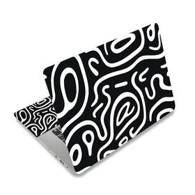 NXZGO laptop skin back LCD cover in topographic black protects the lid