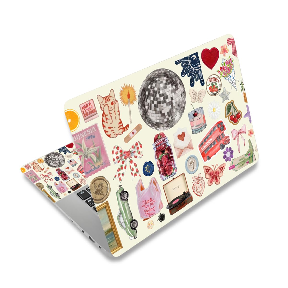 NXZGO laptop skin back LCD screen demonstrates waterproof, scratch-resistant protection