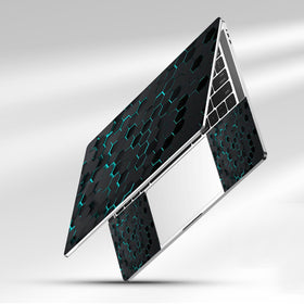 NXZGO black honeycomb texture laptop skin enhances style and protection.