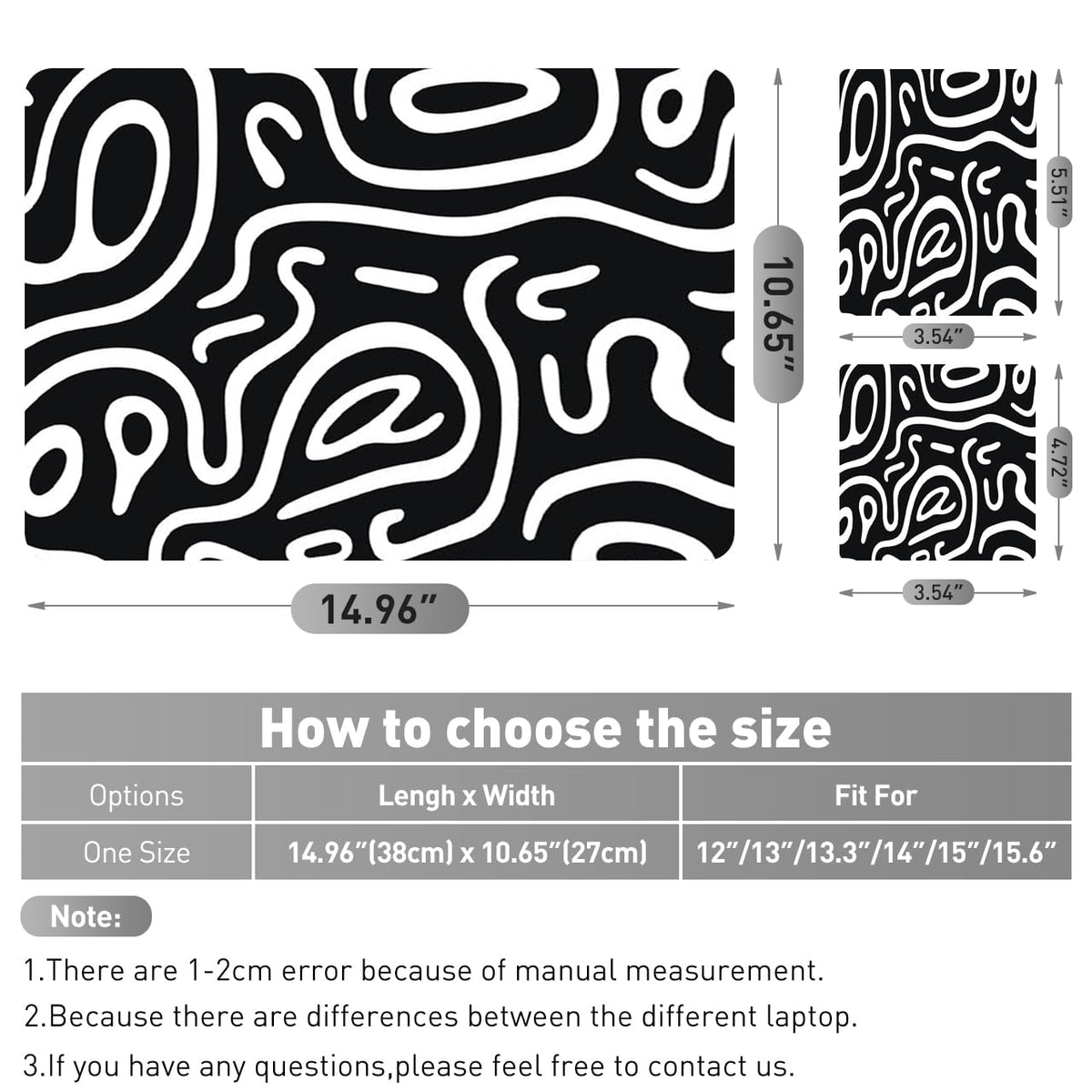 NXZGO detailed closeup of topographic black pattern on skin