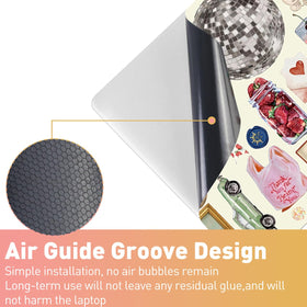 NXZGO laptop skin full coverage visual demonstrates universal size and trim