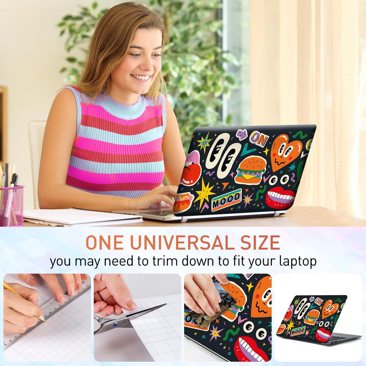 NXZGO keyboard area skin improves grip and spill resistance.