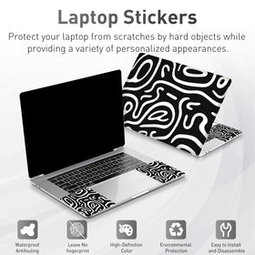 NXZGO left side touchpad skin on topographic black for grip and style