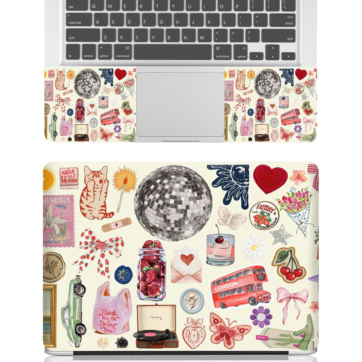 NXZGO laptop skin side touchpad left demonstrates precise trim for smooth control