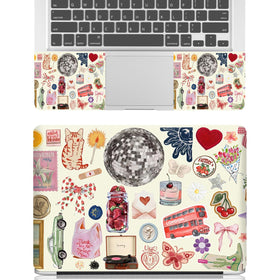 NXZGO laptop skin side touchpad left demonstrates precise trim for smooth control
