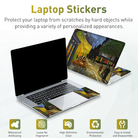 NXZGO Terrace Cafe full-coverage skin creates a cohesive design for notebooks.