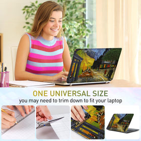 NXZGO Terrace Cafe universal-fit skin suits 12–15.6 inch notebooks.