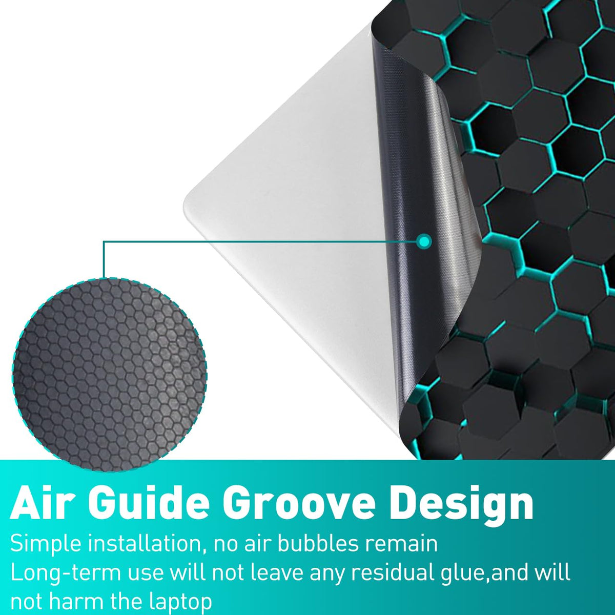 NXZGO touchpad right side decal guards wear and cleans easily.