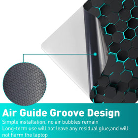 NXZGO touchpad right side decal guards wear and cleans easily.
