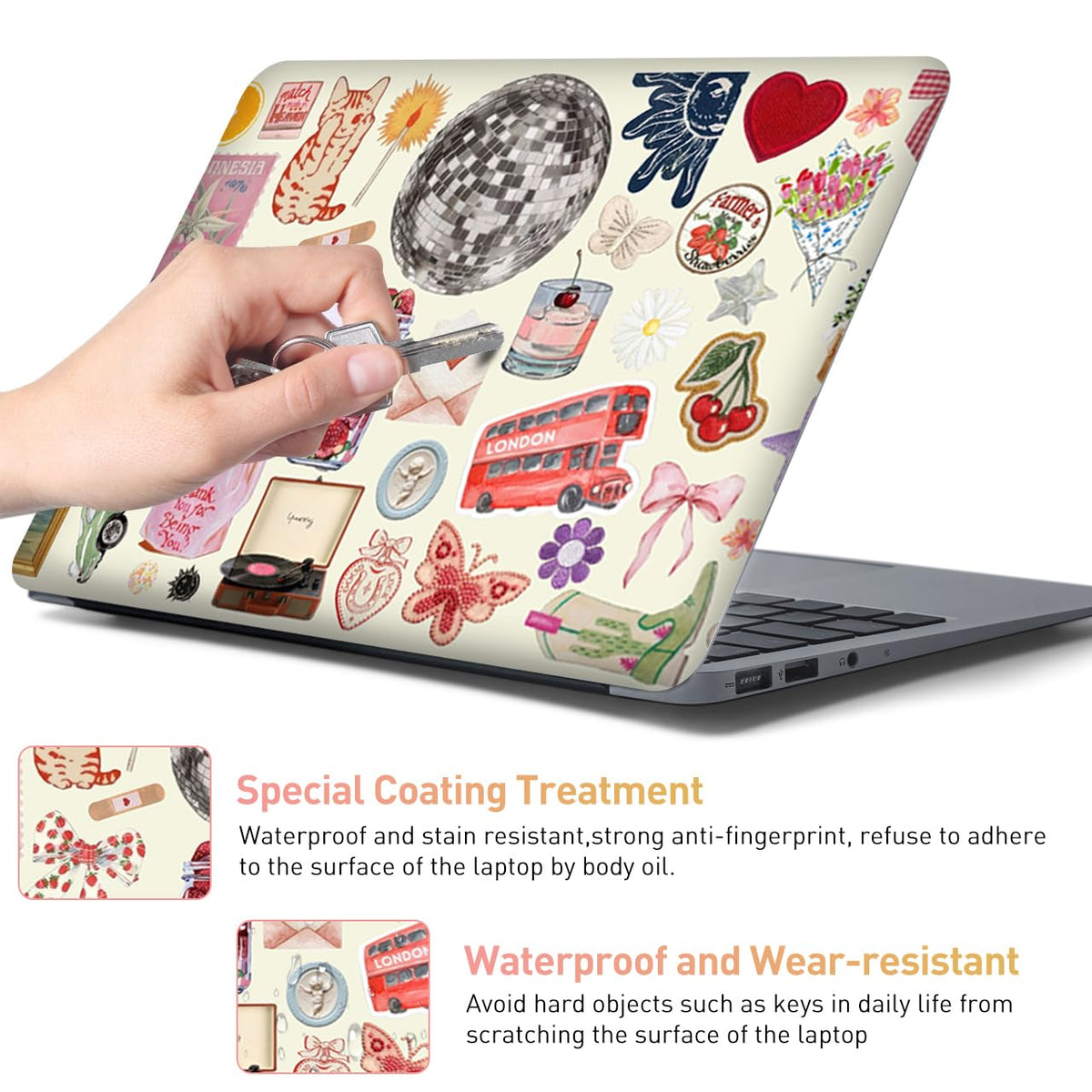 NXZGO laptop skin waterproof finish protects daily use surfaces