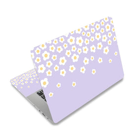 NXZGO Lavender Happy Flower laptop skin front view protects and stylizes your notebook.
