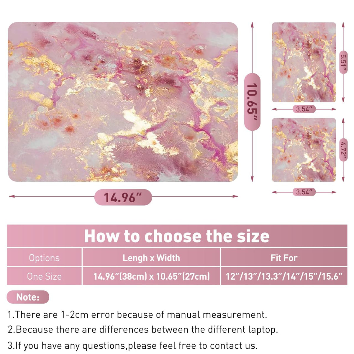 NXZGO Pink Cloud waterproof decal on notebook surface with no fading