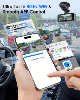 Nymzview dashcam GPS route tracking provides precise speed and location data.