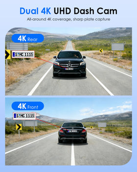 Nymzview dashcam rear 4K video records rear activity for complete evidence.