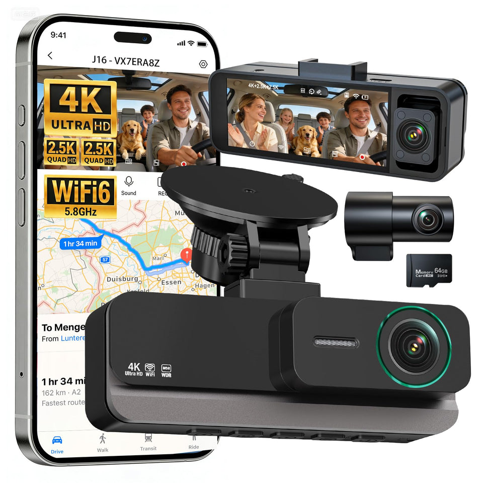 Nymzview front camera showing 4K clarity and roadway detail benefit