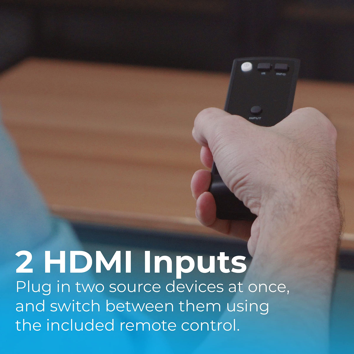 Nyrius Aries Home+ IR remote extender for convenient control from another room.