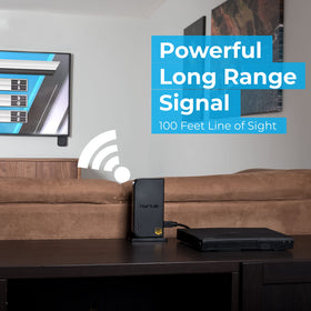 Nyrius Aries Home+ two HDMI inputs panel enabling simple source switching.