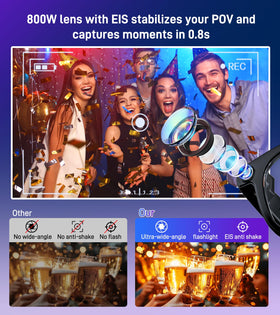 NyVyzn Smart Glasses AI object recognition highlights landmarks and local dishes.